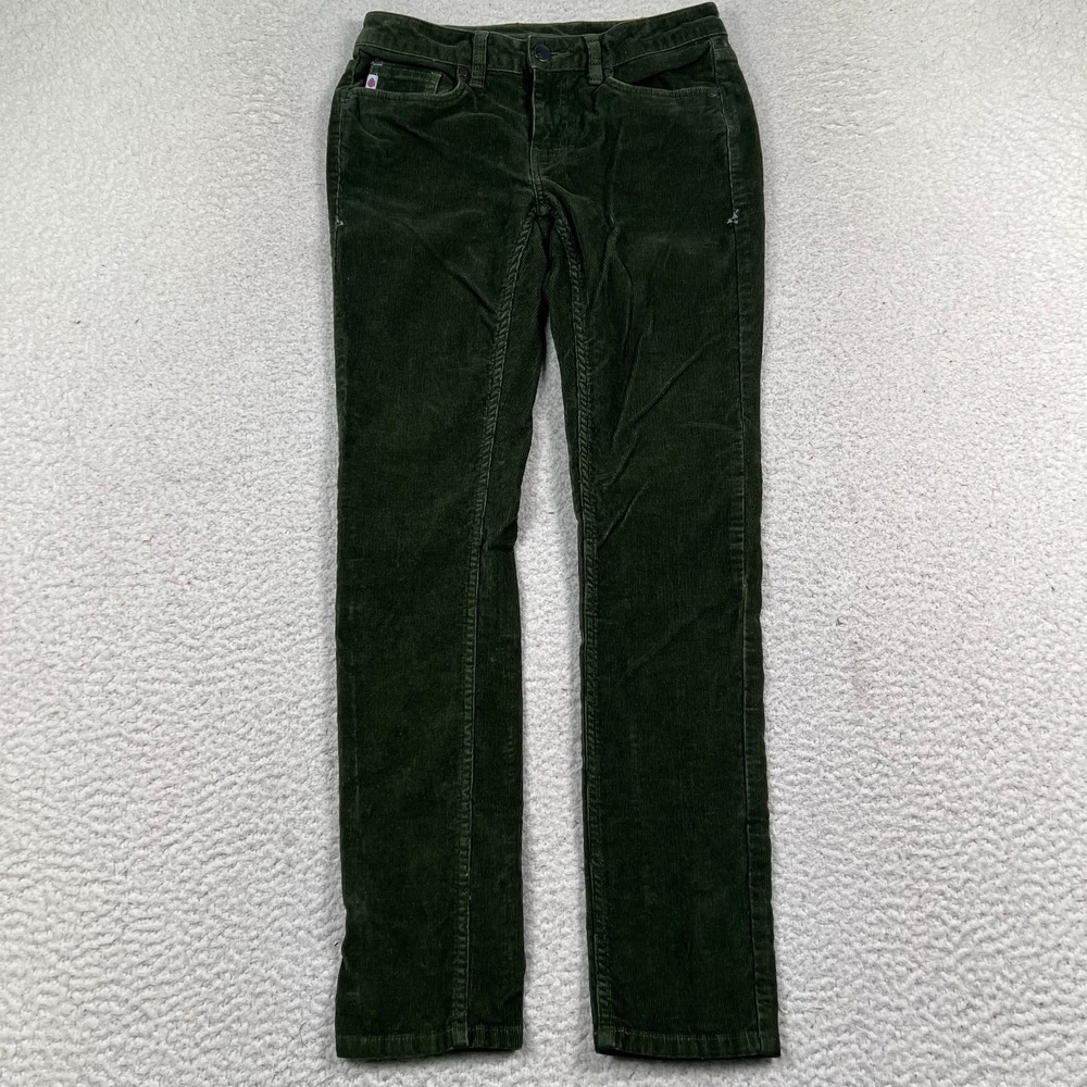 Stio Corduroy Pants Women's 4R Rivet Cord Organic Cotton Stretch 27x29 Green